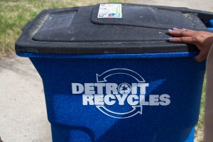 Detroit recycling cart