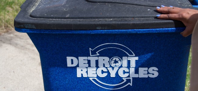 Detroit recycling cart