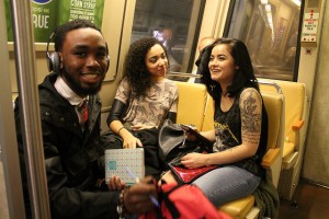 Young people on DC Metro