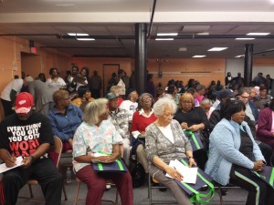 Community recycling meeting in Detroit